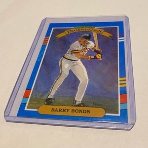 Barry Bonds 1990 ERROR Card Donruss Diamond Kings Vintage Collectible